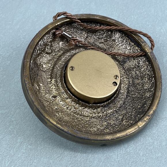 Vintage Aneroid Barometer Solid Brass & Glass German Car Themed - Picture 4 of 7